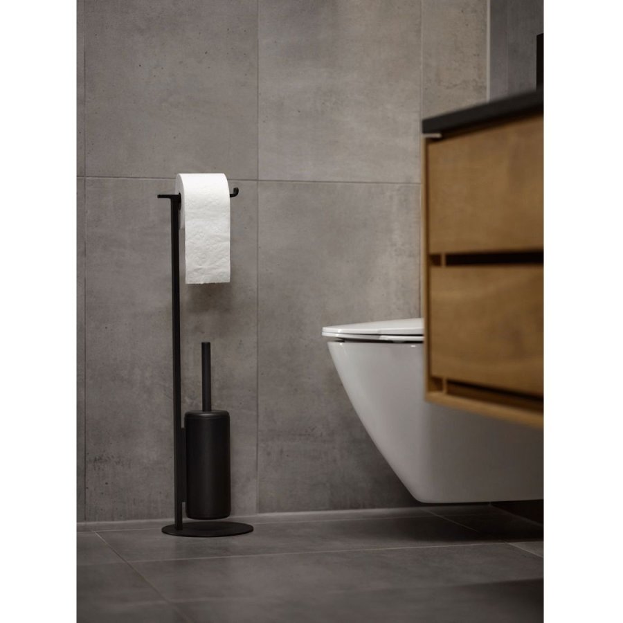 Zone Denmark Rim Fritst�ende Toiletrulleholder 74 cm, Sort