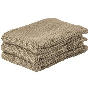 Zone Denmark Karklud 3 stk. 27x27 cm, Khaki