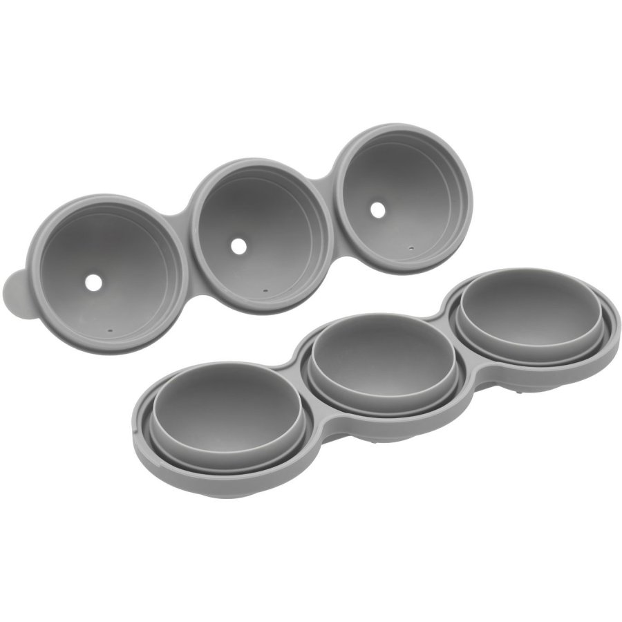 Funktion Eisw&uuml;rfelform f&uuml;r 3er Set 24x8x6,5 cm, Grau