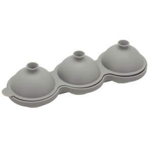 Funktion Eisw&uuml;rfelform f&uuml;r 3er Set 24x8x6,5 cm, Grau