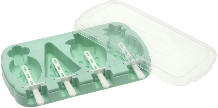 Funktion Eisstielmacher f&uuml;r 4er Set 26,5x15x3 cm, Blau/T&uuml;rkis