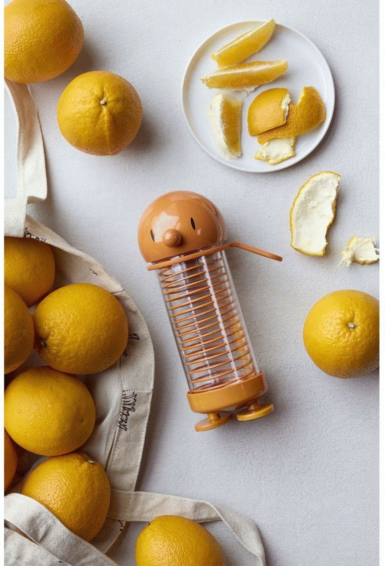 Hoptimist Bumble Trinkflasche 400 ml, Orange