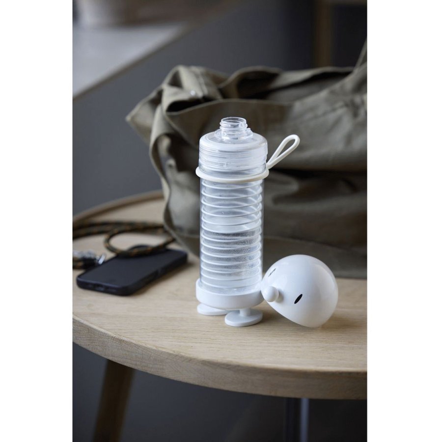 Hoptimist Bumble Trinkflasche 400 ml, Wei&szlig;