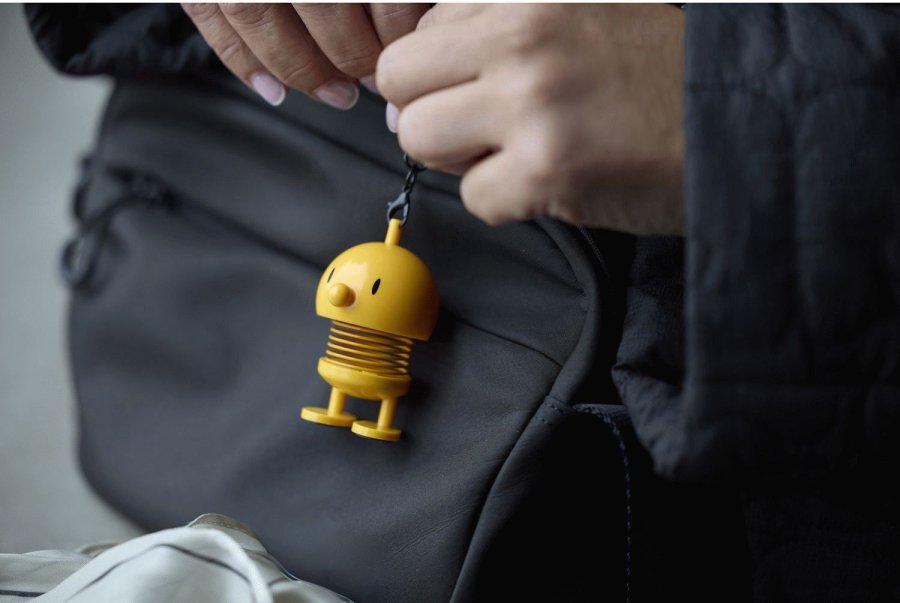 Hoptimist Schl&uuml;sselanh&auml;nger, Gelb