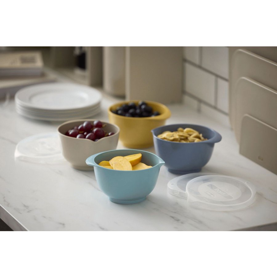 Rosti Margrethe R�resk�les�t m. L�g 4 stk. 0,5 L, Humus/Curry/Dusty Blue/Nordic Green