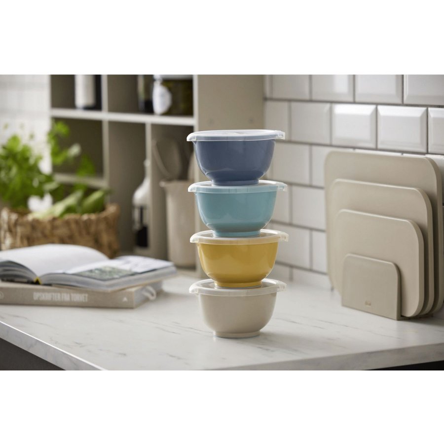 Rosti Margrethe R�resk�les�t m. L�g 4 stk. 0,5 L, Humus/Curry/Dusty Blue/Nordic Green