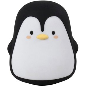 FILIBABBA Lamp LED Pingun Pelle 13,2 cm, Wit/Zwart