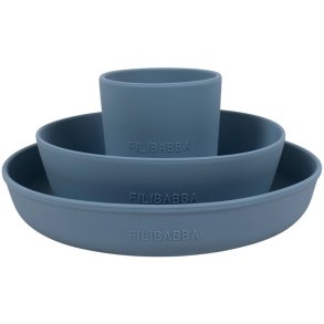 FILIBABBA Eetset 3-delig, Powder Blue