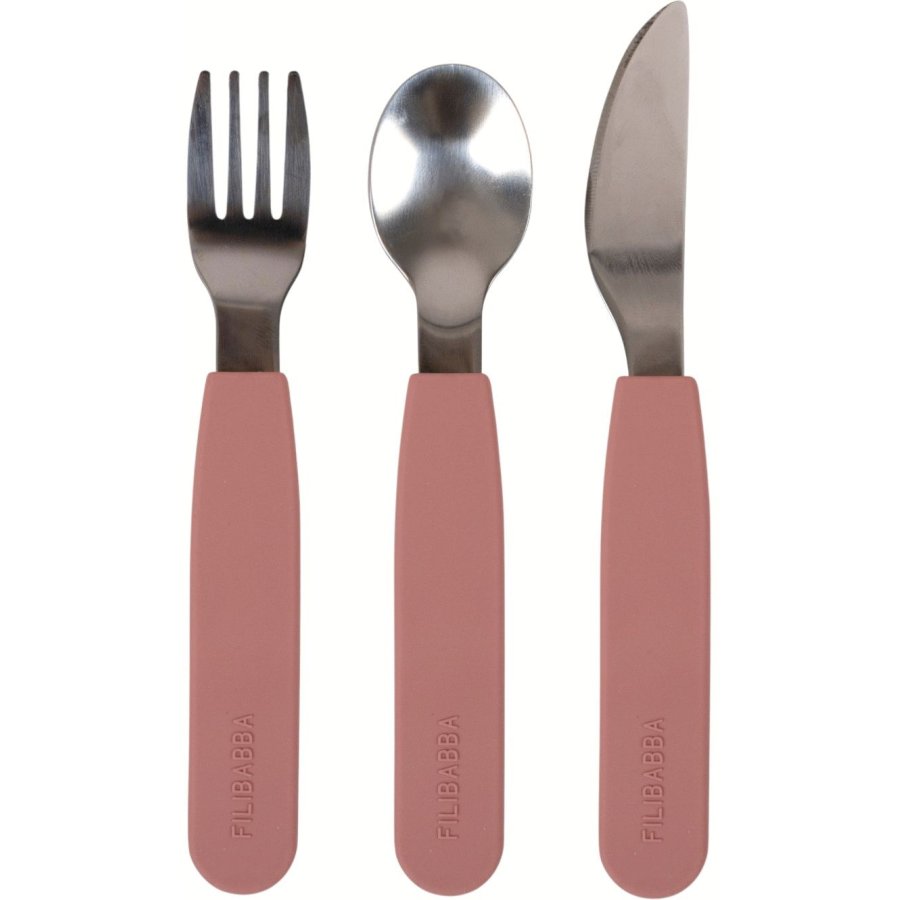 FILIBABBA Besteckset 3teilig, Rose