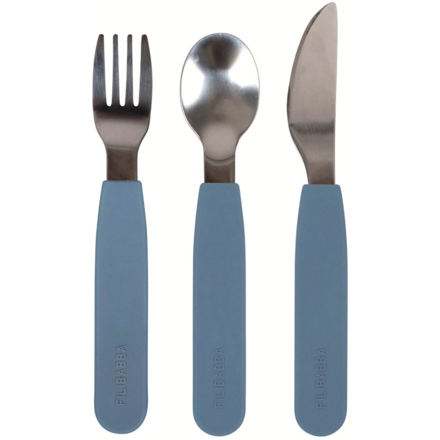FILIBABBA Besteckset 3teilig, Powder Blue