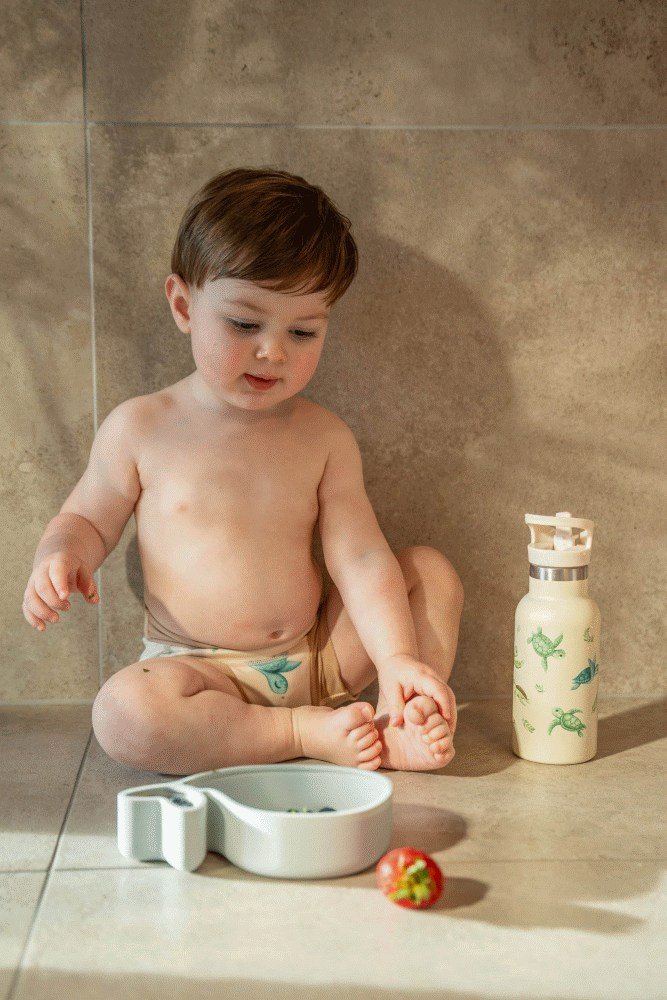 FILIBABBA Snackbox Wal Christian 18,5 cm, Pearl Blue