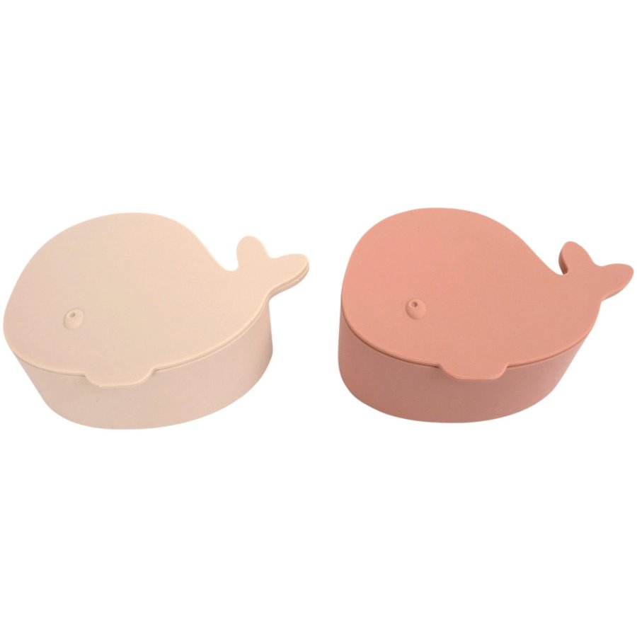 FILIBABBA Snackbox Wal Christian 2 er Set 12 cm, Blush