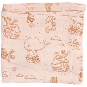 FILIBABBA Inbakerdoek 120x120 cm, Dreamy Adventurers