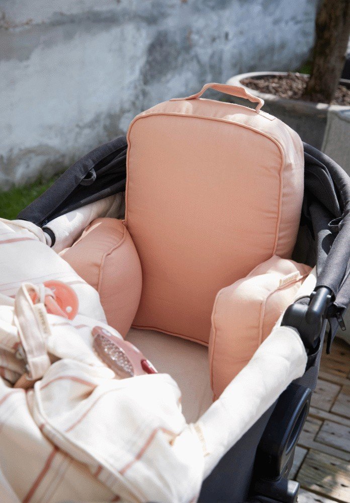 FILIBABBA KinderwagenKissen Gry 57x33 cm, Stone Grey