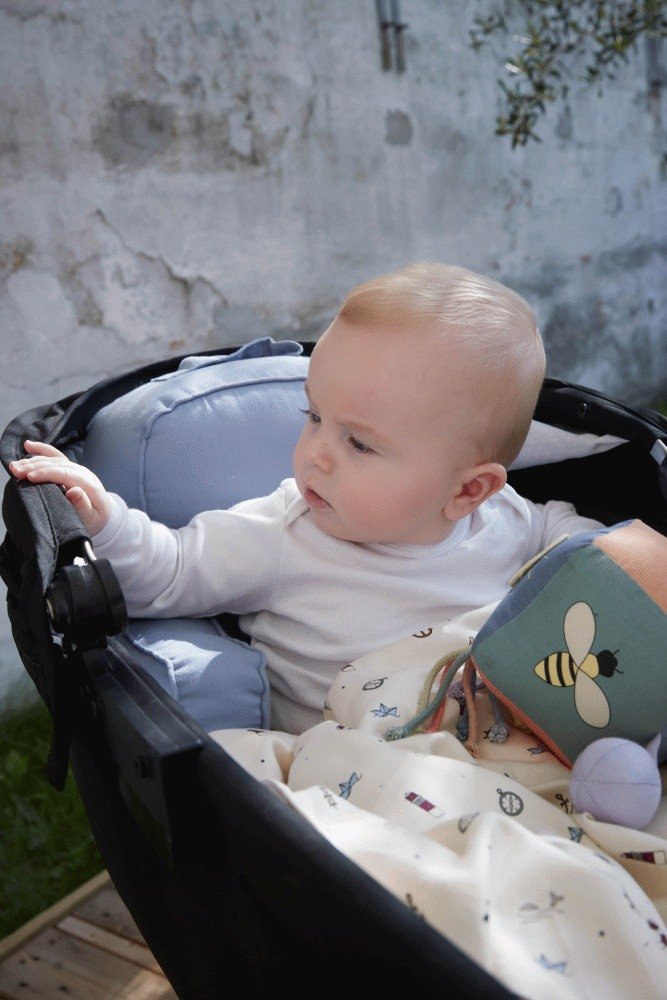 FILIBABBA KinderwagenKissen Gry 57x33 cm, Moss Green