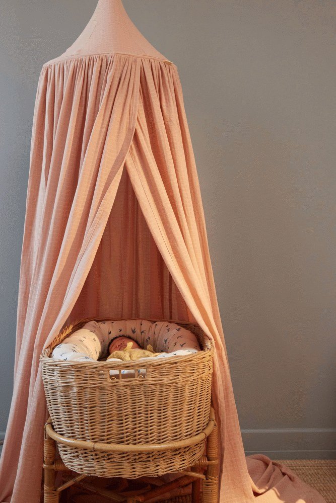 FILIBABBA Himmelbettberwurf 200 cm, Blush