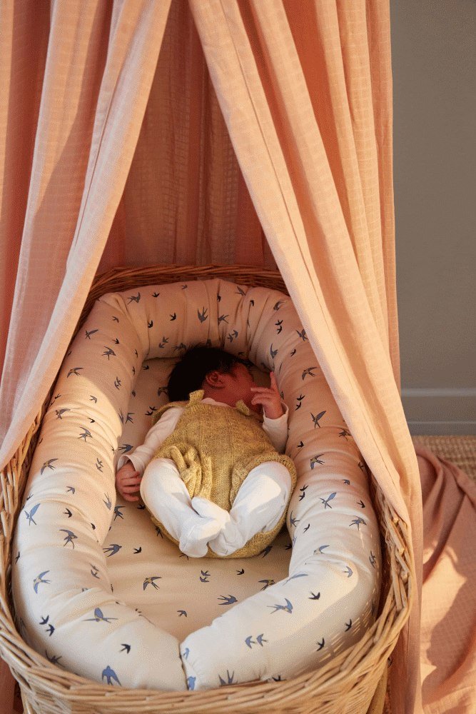 FILIBABBA Himmelbettberwurf 200 cm, Blush