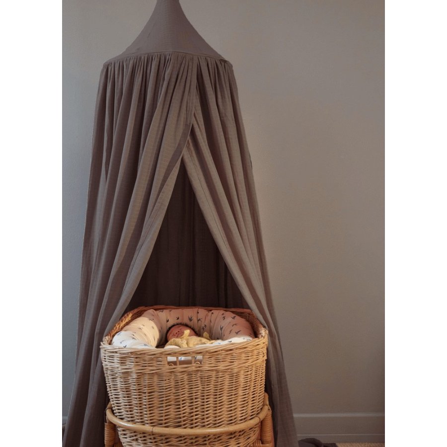 FILIBABBA Himmelbettberwurf 200 cm, Stone Grey