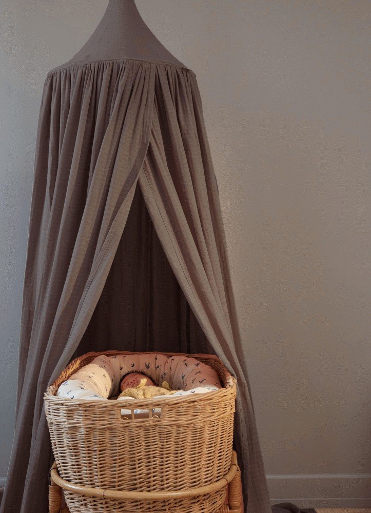 FILIBABBA Himmelbettberwurf 200 cm, Stone Grey