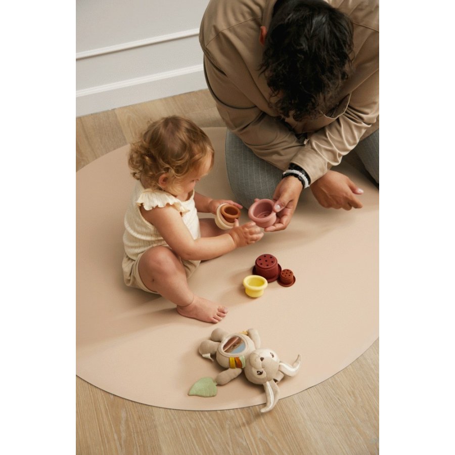 FILIBABBA Stuhlunterlage 110 cm, Warm Grey