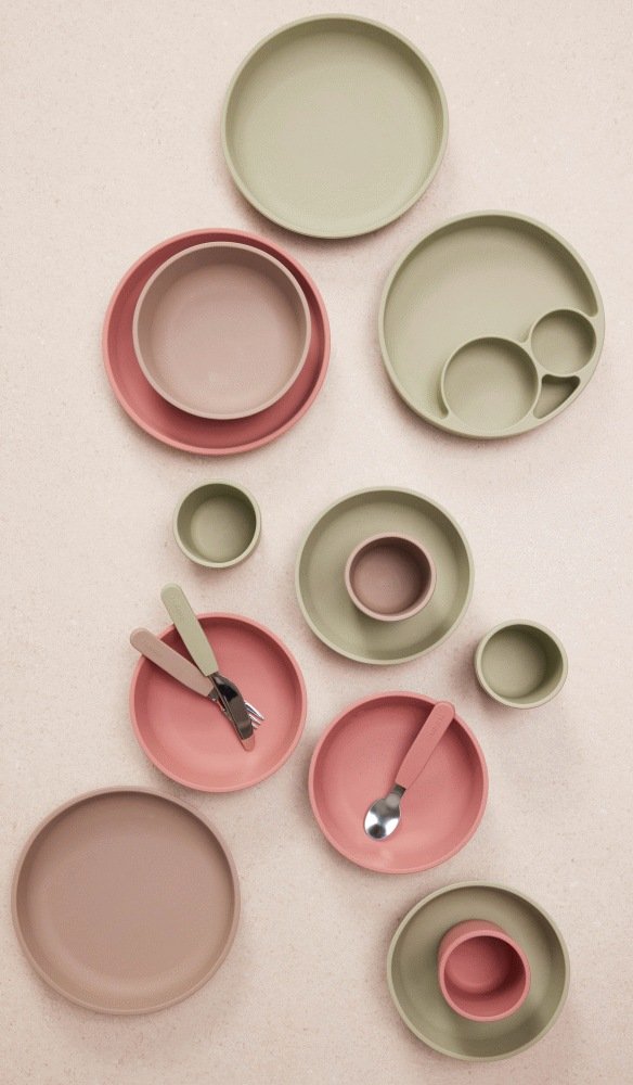 FILIBABBA Essensset 3teilig, Grn