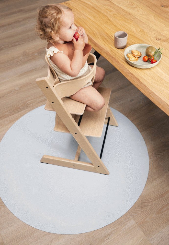 FILIBABBA Stuhlunterlage 110 cm, Pearl Blue