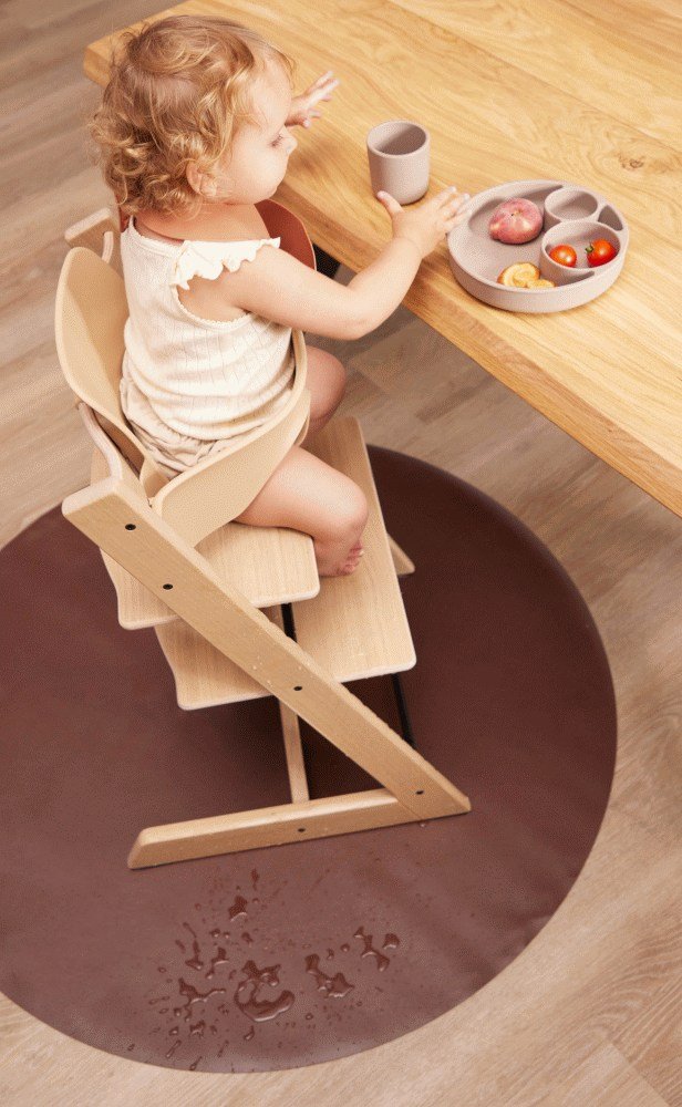 FILIBABBA Stuhlunterlage 110 cm, Braun