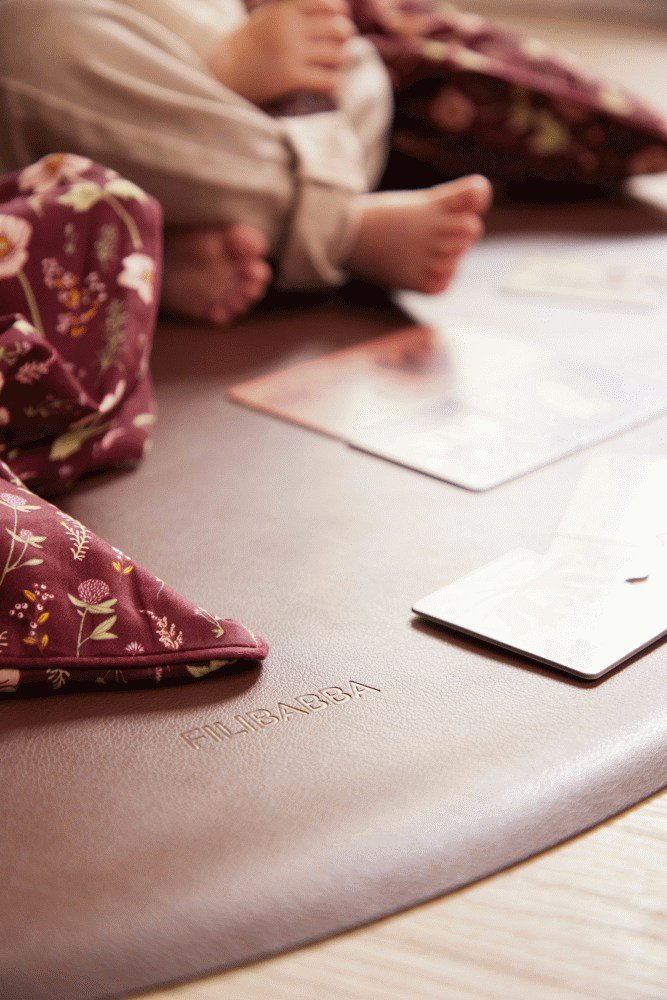 FILIBABBA Stuhlunterlage 110 cm, Braun