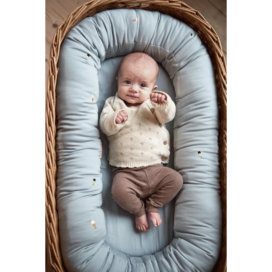 FILIBABBA Babynest 2 Cool Summer 56x89 cm, Pearl Blue