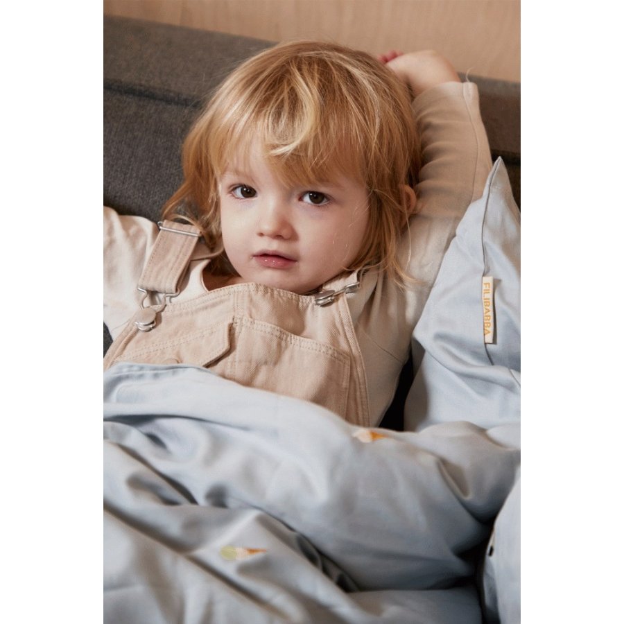 FILIBABBA Juniorsengetj Cool Summer 100x140 cm, Pearl Blue