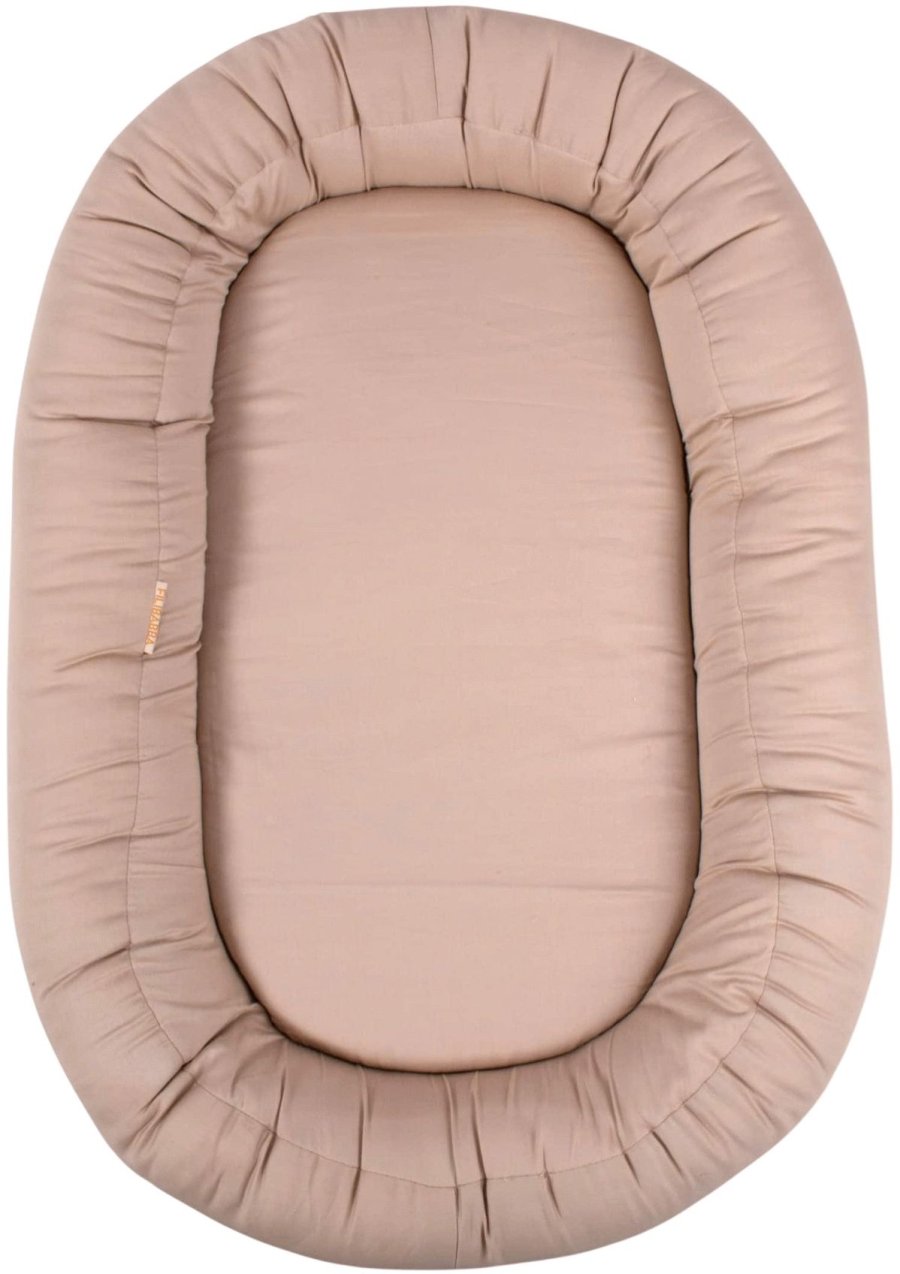 FILIBABBA Babynest 2. Generation 83x52 cm, Warm Grey