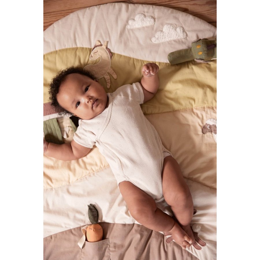 FILIBABBA Aktivittsspielteppich 90x90 cm, Mein Groer Bauernhof