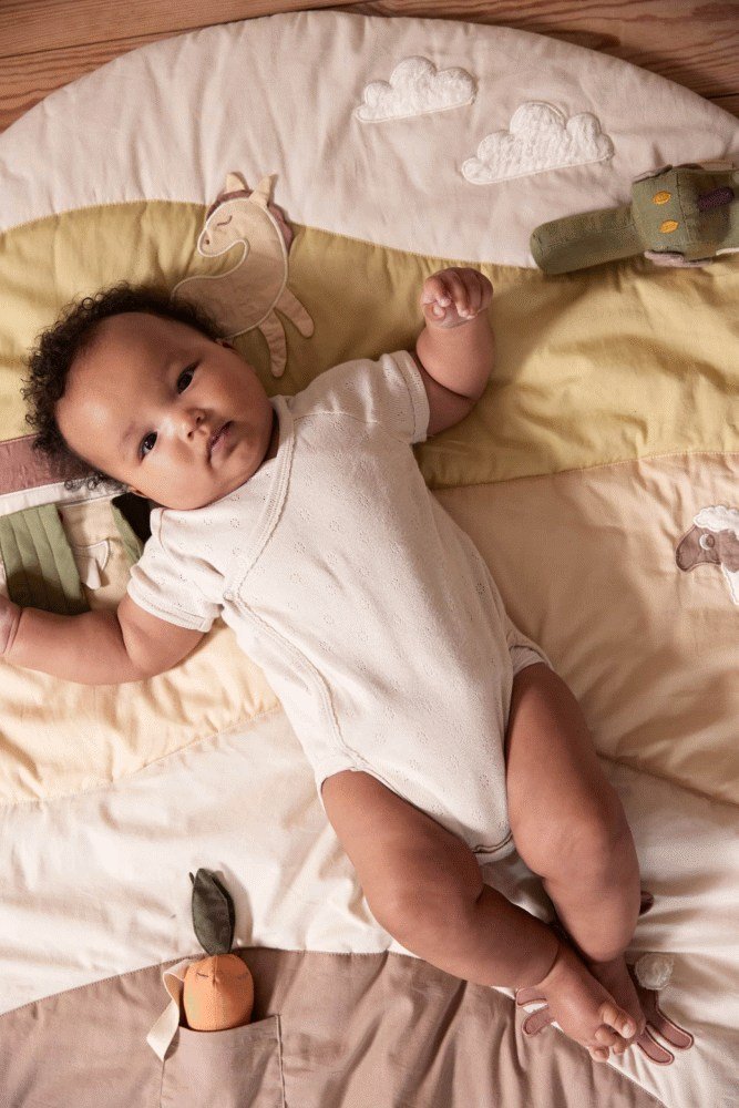 FILIBABBA Aktivittsspielteppich 90x90 cm, Mein Groer Bauernhof