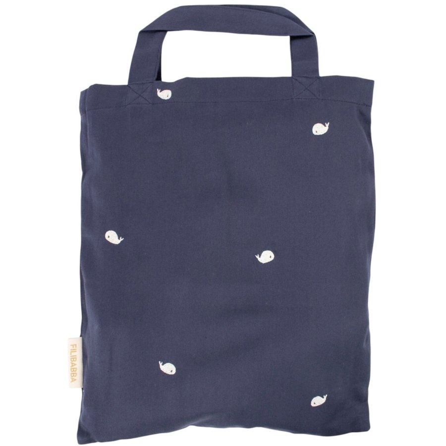 FILIBABBA Juniorsengetj Hvalen Christian 100x140 cm, Midnight