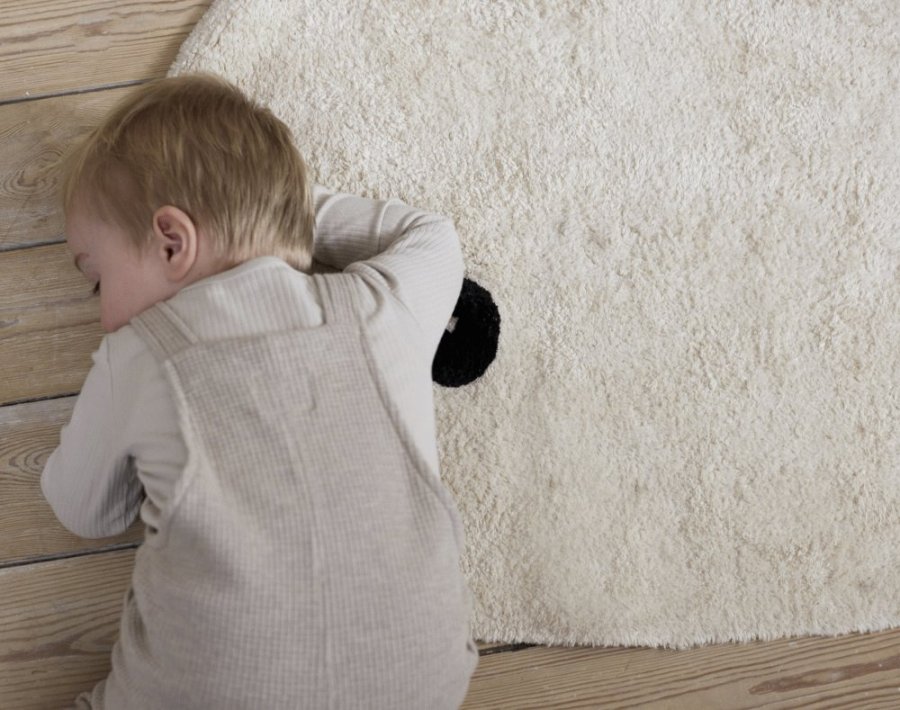 FILIBABBA Teppich Wal Christian 100x65 cm, Wei