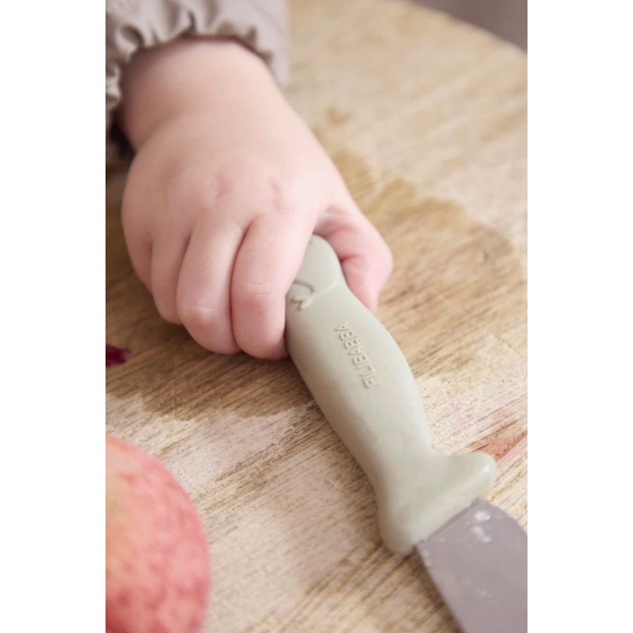 FILIBABBA Kindermesserset 2teilig, Powder Blue/Green