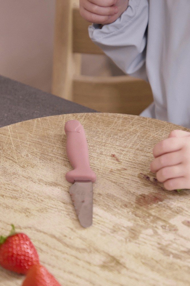 FILIBABBA Kindermesserset 2teilig, Warm Grey/Rose