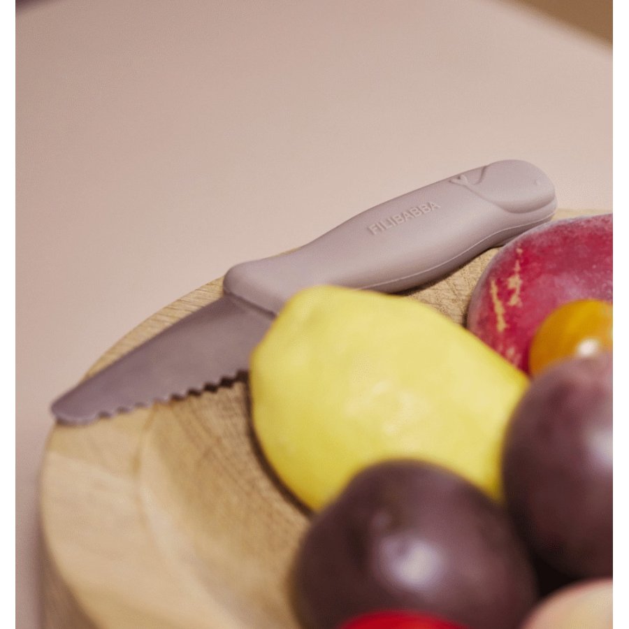 FILIBABBA Kindermesserset 2teilig, Warm Grey/Rose