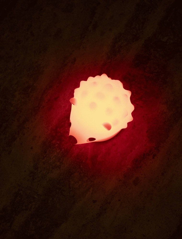 FILIBABBA Nachtlampe LED Igel Henning 11,3 cm, Beige