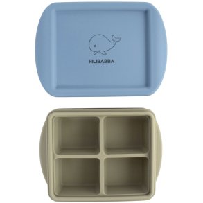 FILIBABBA Vriesbakje voor babymoes 2 stuks 65 ml, Ocean Mix