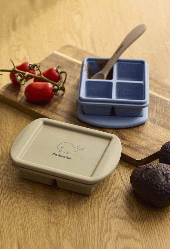 FILIBABBA TiefkhlBox fr Babynahrung 2er Set 65 ml, Ocean Mix