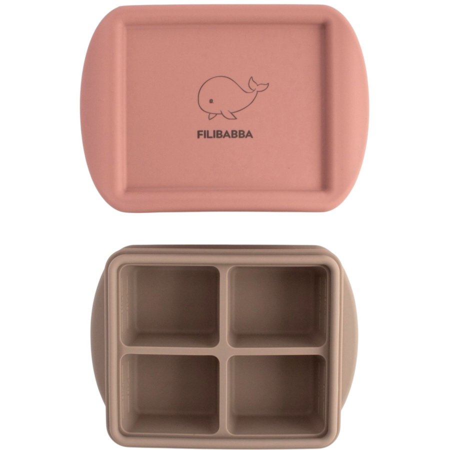 FILIBABBA TiefkhlBox fr Babynahrung 2er Set 65 ml, Rose Mix