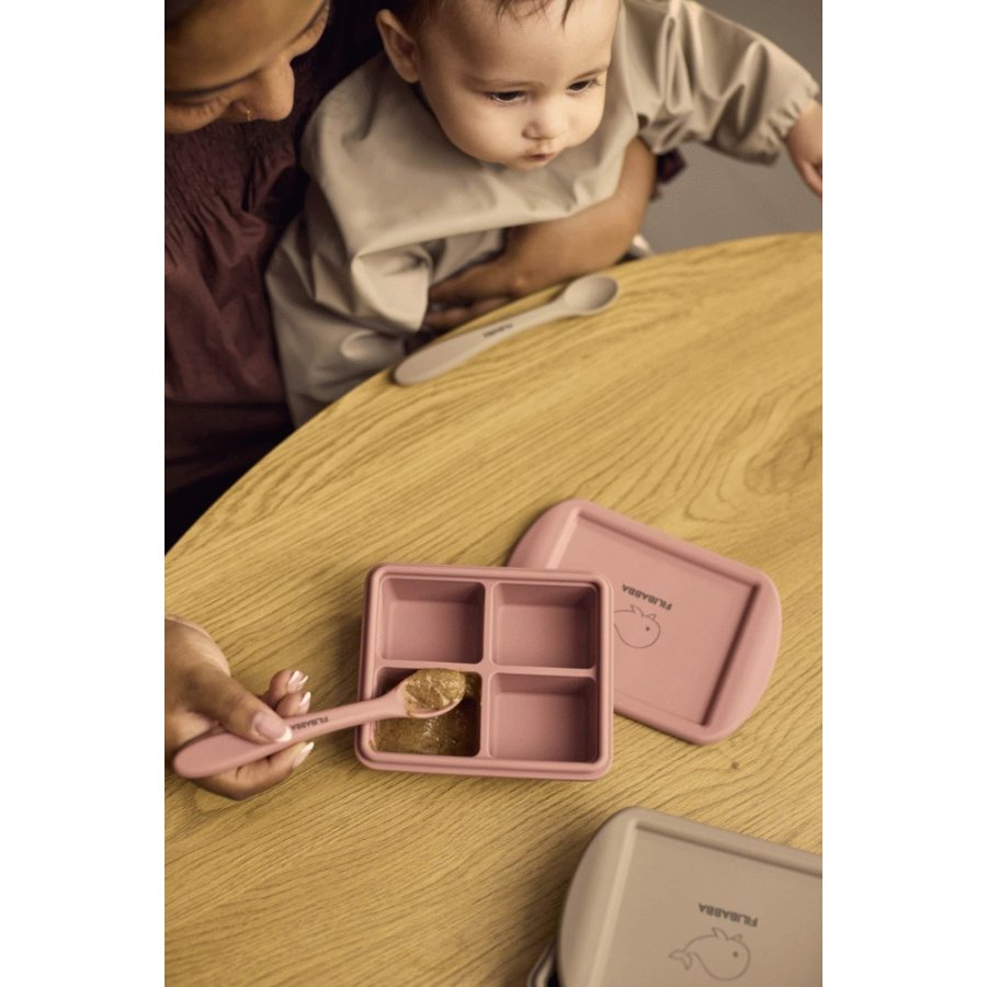 FILIBABBA TiefkhlBox fr Babynahrung 2er Set 65 ml, Rose Mix