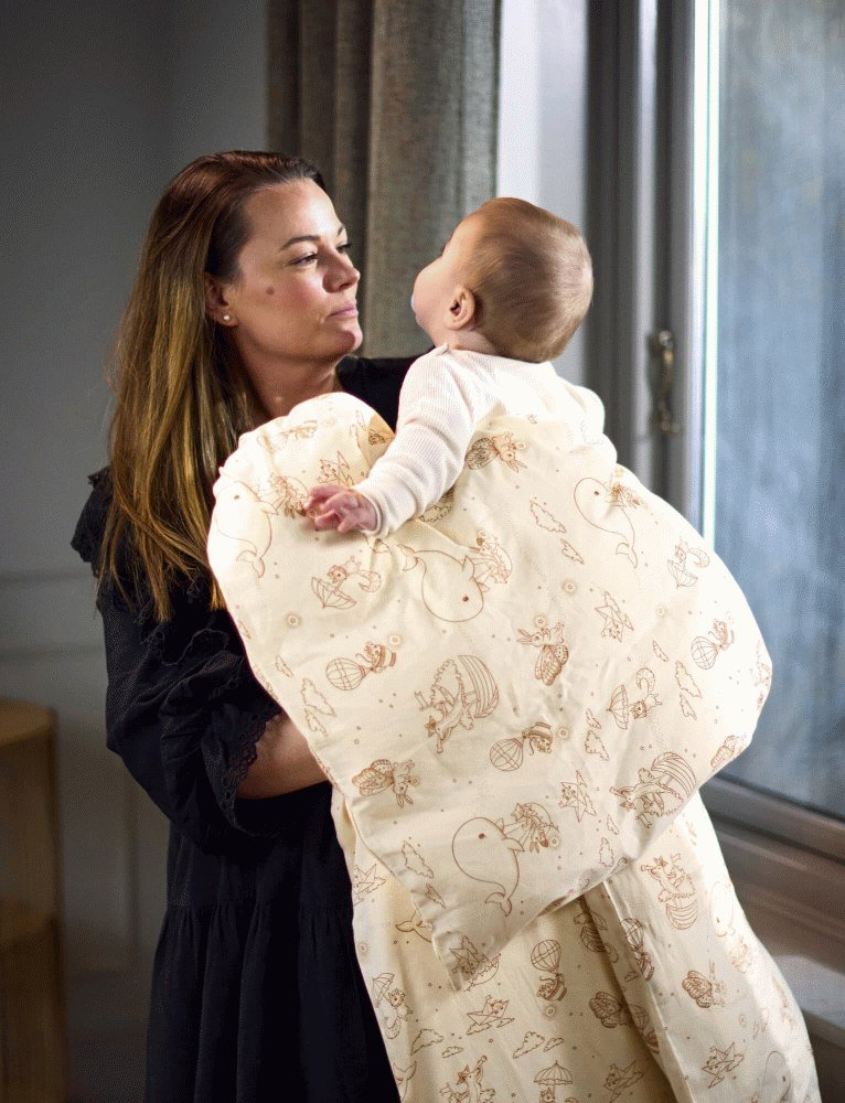 FILIBABBA Juniorsengetj 100x140 cm, Dreamy Adventurers