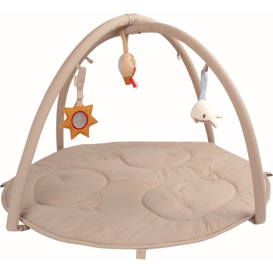 FILIBABBA Fjord Aktivittsspielteppich mit Aktivittsspielzeug  90 cm, Beige