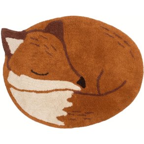 FILIBABBA Teppich Fuchs Freya 92x75 cm, Orange, Wei