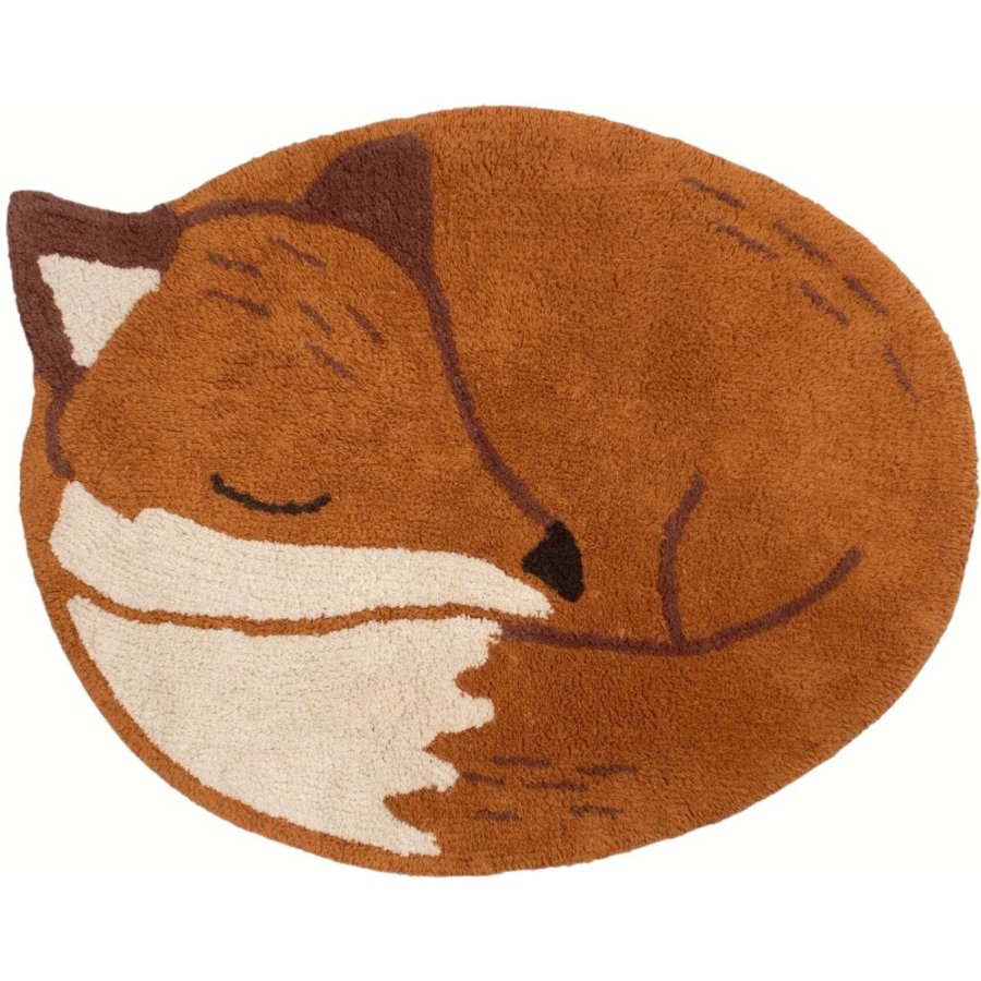 FILIBABBA Teppich Fuchs Freya 92x75 cm, Orange, Wei