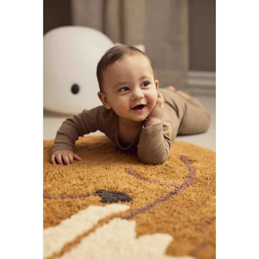 FILIBABBA Teppich Fuchs Freya 92x75 cm, Orange, Wei