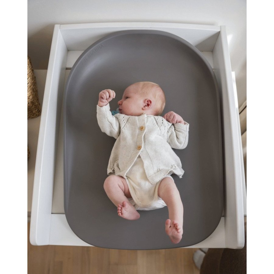 FILIBABBA Bobbie Soft Feel Wickelkissen 2.0 47,8x67,8 cm, Grau