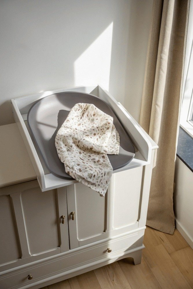 FILIBABBA Bobbie Soft Feel Wickelkissen 2.0 47,8x67,8 cm, Grau